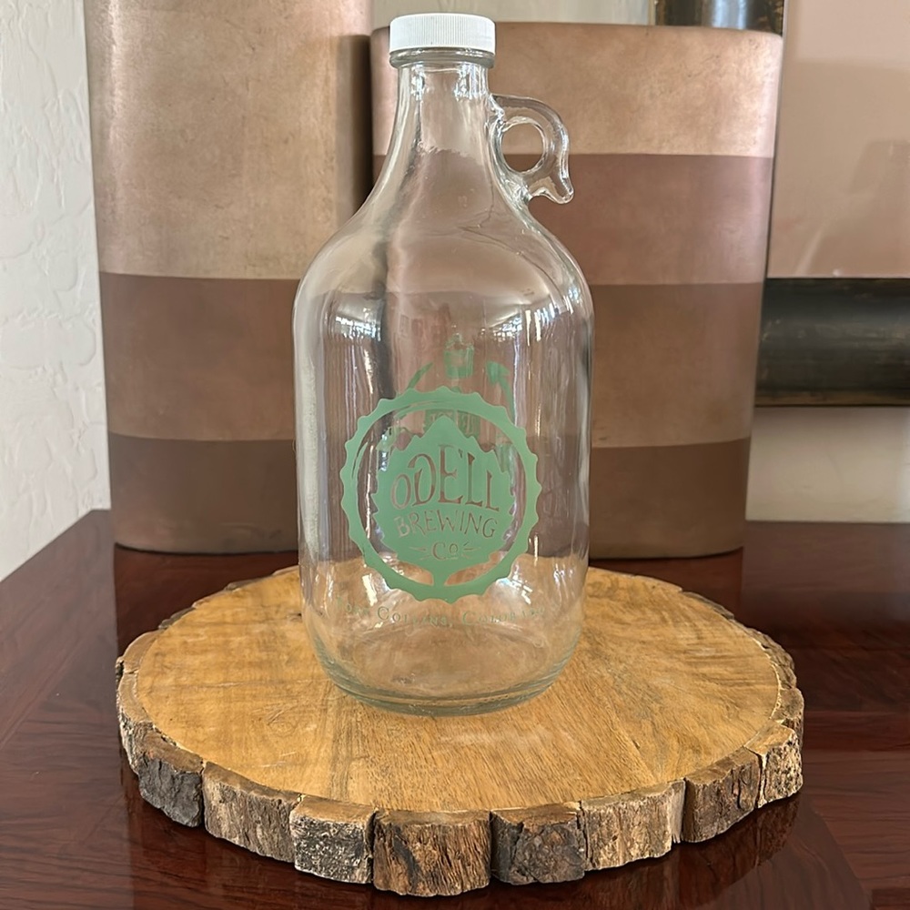 Odell Brewing Co 64 Ounce Glass Beer Growler
